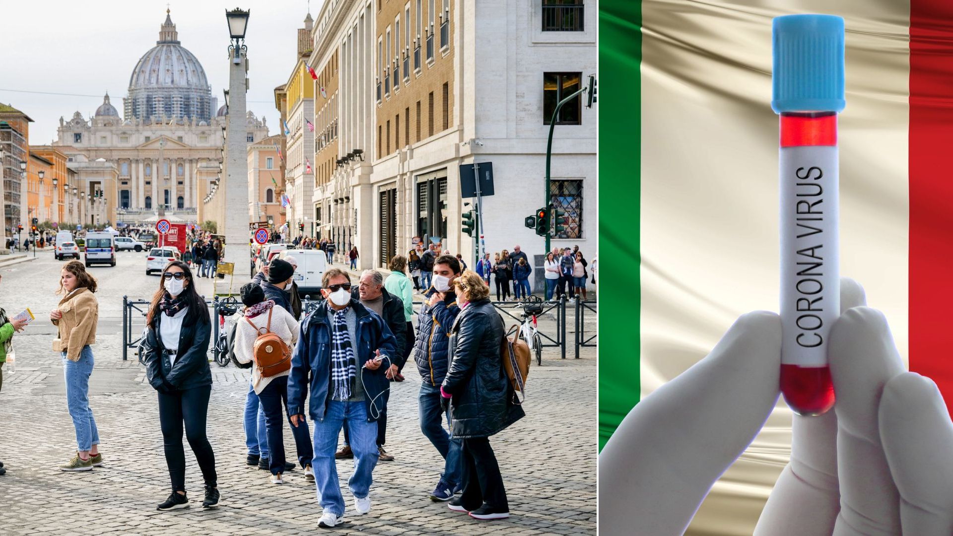 Ještě 27. února byli v ulicích alespoň turisté s rouškami...