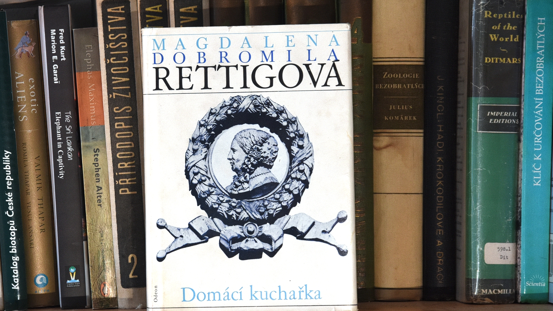 Ať máte knihovnu zaměřenou jakkoli, Domácí kuchařka D. M. Rettigové by tam chybět neměla.