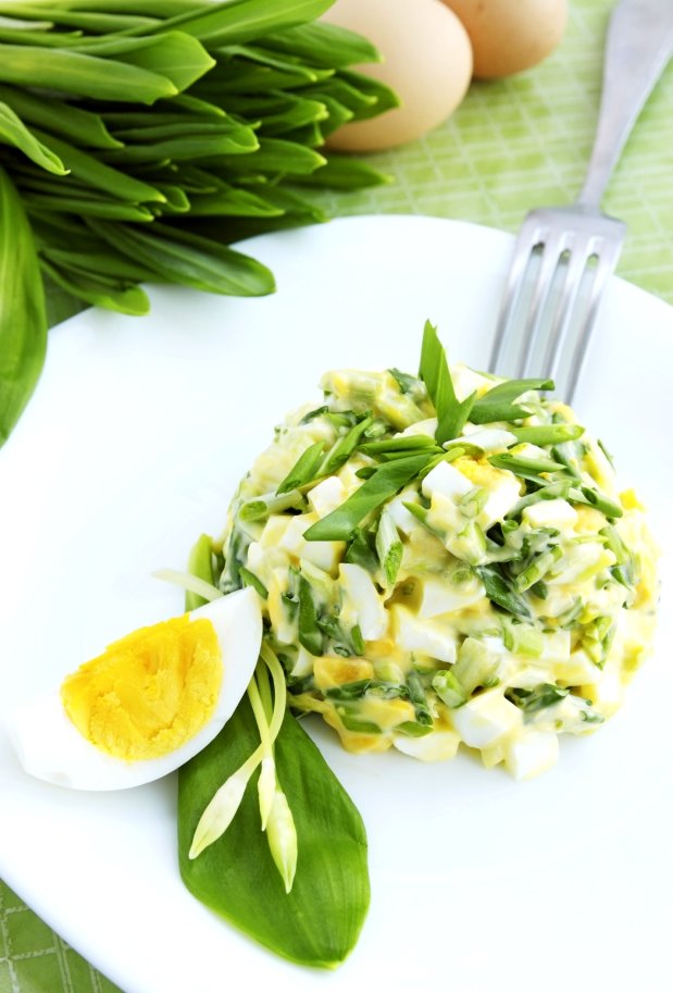 Vajíčkový salát s medvědím česnekem  Foto: 