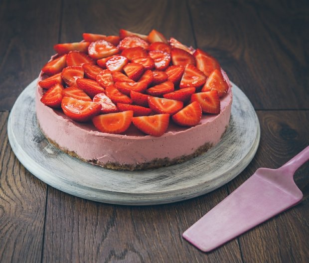 Jahodový raw cheesecake Recepty na Prima Fresh
