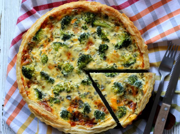 Quiche s modrým sýrem a brokolicí  Foto: 