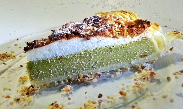 Křehký koláč s MatchaTea s tvarohem Foto: 