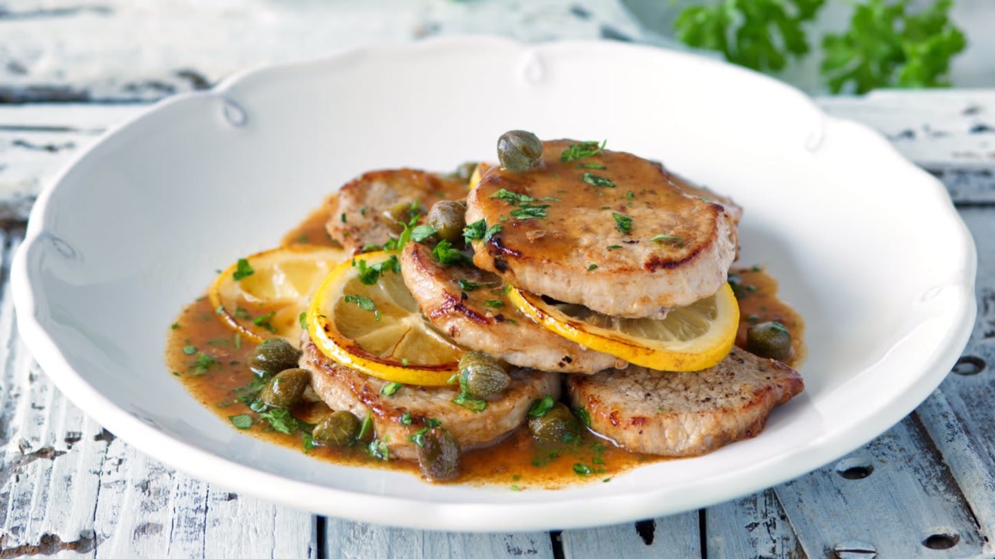 Telecí piccata s kapary Telecí piccata s kapary