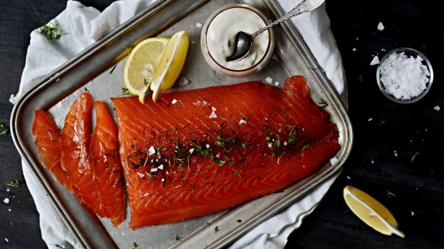 Gravlax - marinovaný losos Gravlax - marinovaný losos