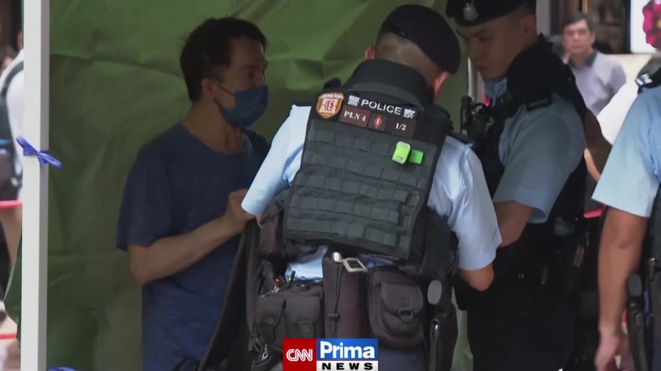 Policie v Hongkongu zadržela řadu lidí