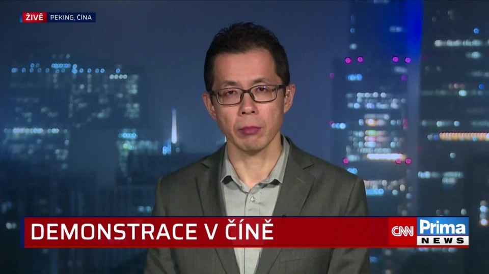 Reportér CNN o protestech v Číně
