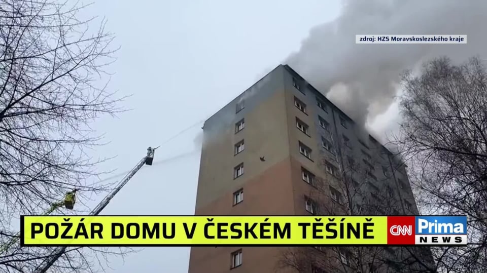 Požár v Českém Těšíně