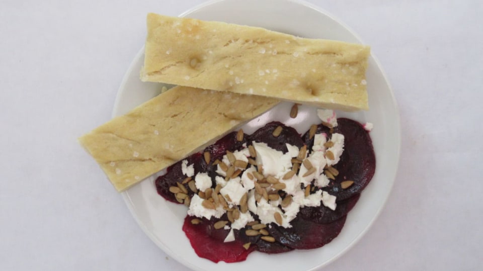 Carpaccio s domácím italských chlebem