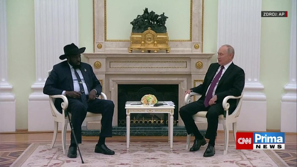Prezident Jižního Súdánu na návštěvě u Putina