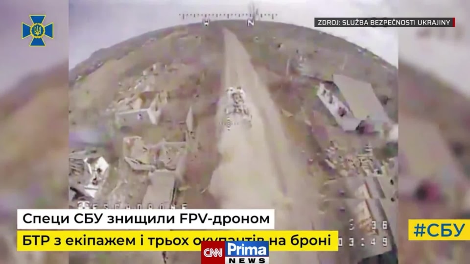 Ukrajinci zničili ruské obrněnce i s posádkou