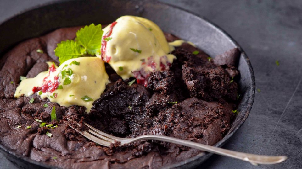 Brownies z pánve pro dva