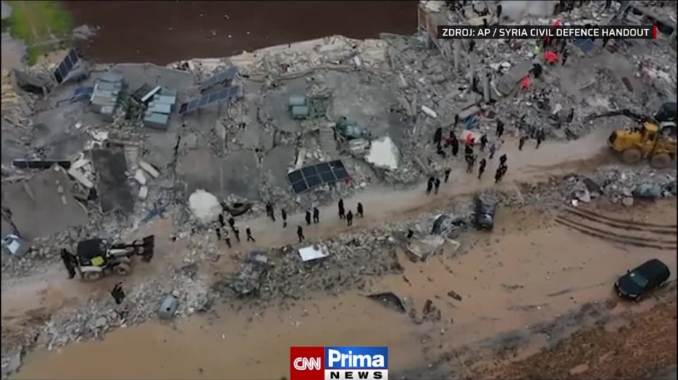 Děsivé záběry z následků zemětřesení v Turecku a Sýrii