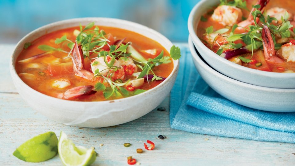 Thajská polévka Tom yam goong