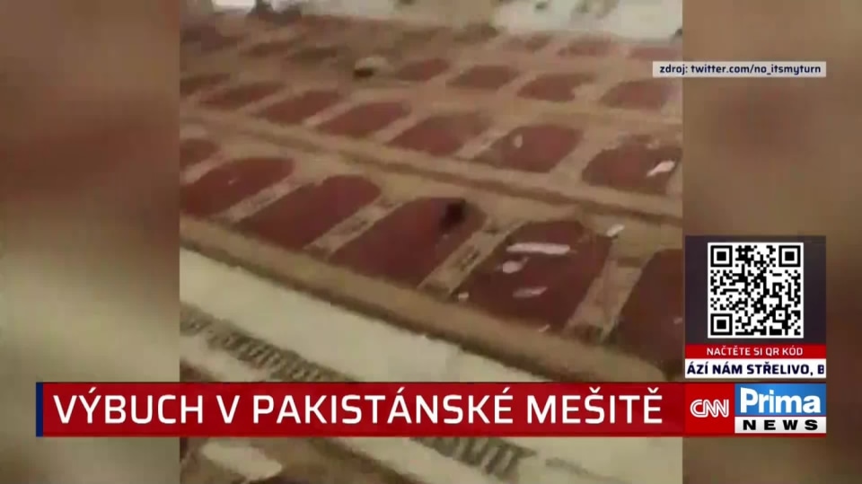 Výbuch v pakisténcké mešitě