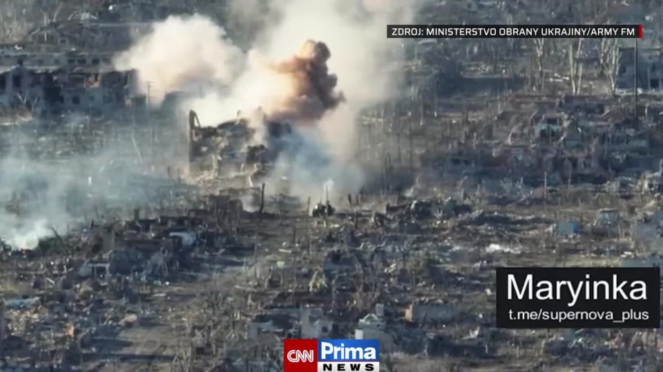 Doněcké město Marjinka už kvůli ruskému bombardování prakticky neexistuje