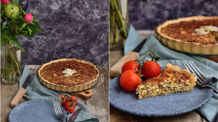 Quiche s mletým masem Quiche s mletým masem
