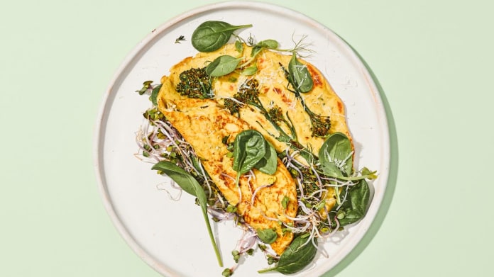 Tofu omeleta s brokolicí Tofu omeleta s brokolicí