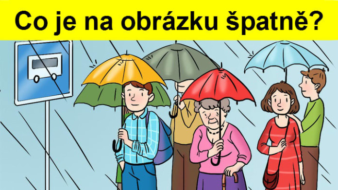 Optická hádanka - lidé v dešti 3 Optická hádanka - lidé v dešti 3