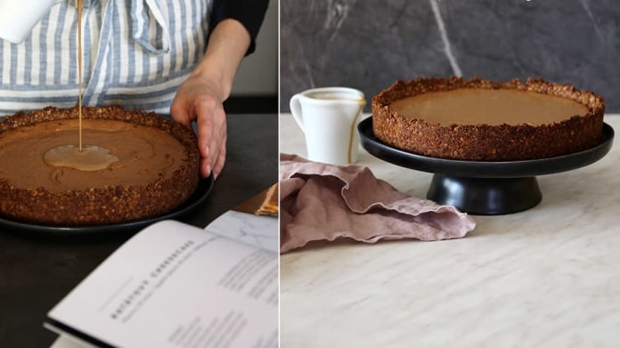 Batátový cheesecake s kokosovým karamelem Batátový cheesecake s kokosovým karamelem
