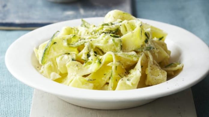 Pappardelle s cuketou a citronem Pappardelle s cuketou a citronem