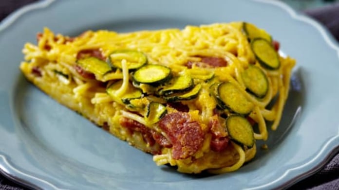 Špagetová frittata Špagetová frittata