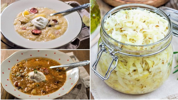 Polévky z kysaného zelí a brambor: Valašská kyselica a slovenská kapustnica Polévky z kysaného zelí a brambor: Valašská kyselica a slovenská kapustnica