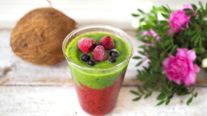 Dvoubarevné smoothie Dvoubarevné smoothie