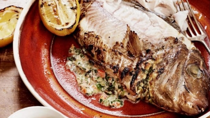 Grilovaná ryba Chimichurri Grilovaná ryba Chimichurri