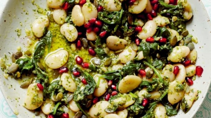 Hřejivé pesto s fazolemi Hřejivé pesto s fazolemi