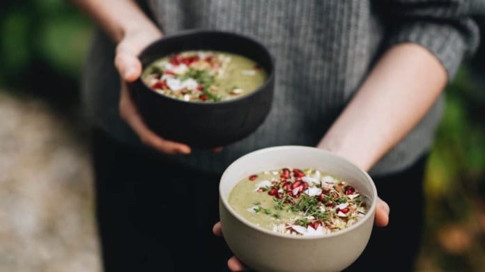 Zelená smoothie bowl Zelená smoothie bowl