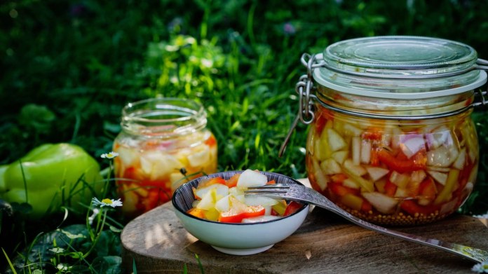 Okurkovo-papriková čalamáda Okurkovo-papriková čalamáda