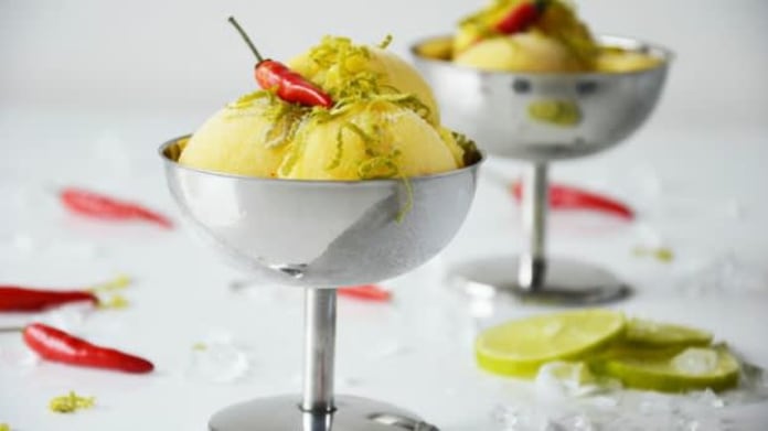 Mangový sorbet s chilli Mangový sorbet s chilli