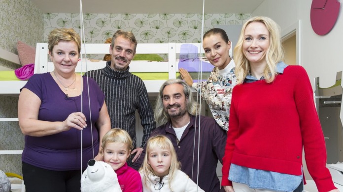 Jana s dvojčátky a designéry Jana s dvojčátky a designéry