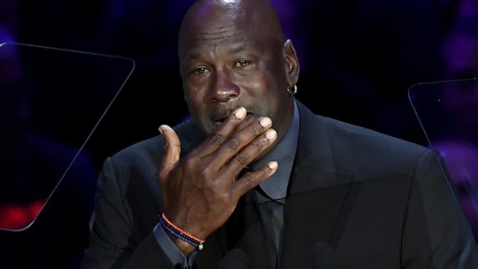 Michael Jordan brečel na rozlučce Kobeho Bryanta 1 Michael Jordan brečel na rozlučce Kobeho Bryanta 1