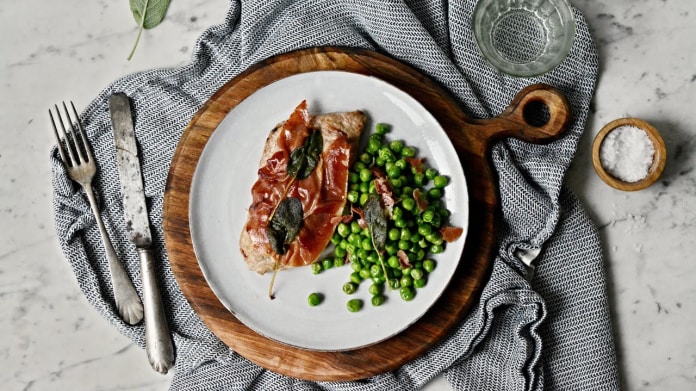 Telecí plátky saltimbocca Telecí plátky saltimbocca