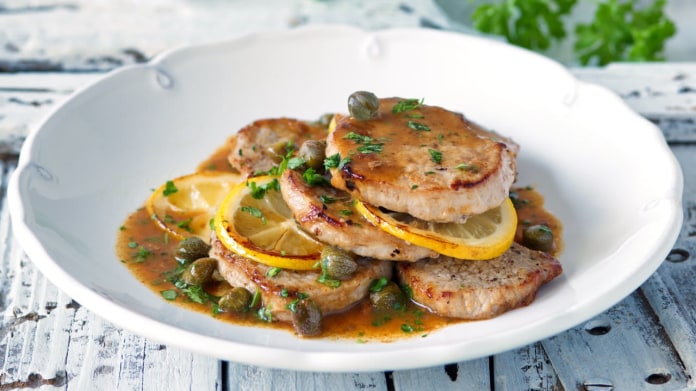 Telecí piccata s kapary Telecí piccata s kapary