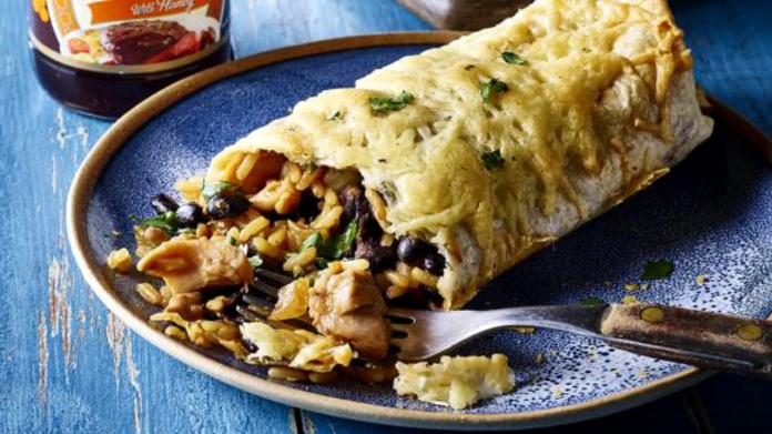 Kuřecí burrito s teriyaki omáčkou Kuřecí burrito s teriyaki omáčkou