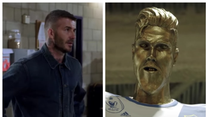 David Beckham a socha prank 9 David Beckham a socha prank 9