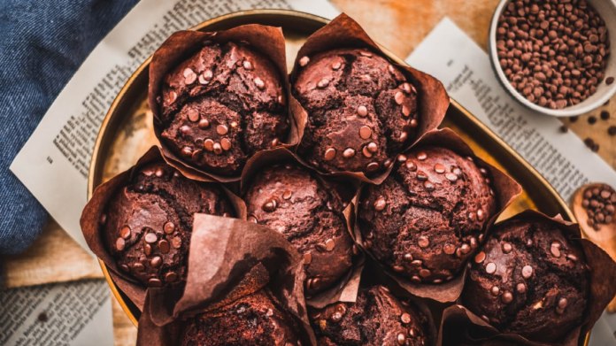 Vláčné čokoládové muffiny Vláčné čokoládové muffiny