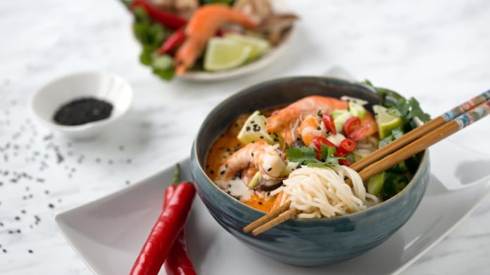 Krevetová polévka s chilli Krevetová polévka s chilli