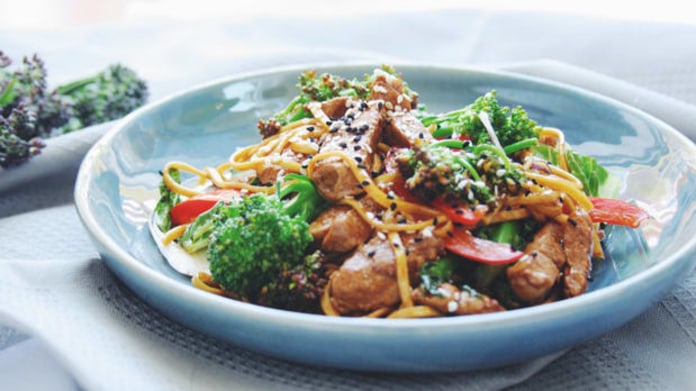 Stir fry s vepřovou panenkou Stir fry s vepřovou panenkou