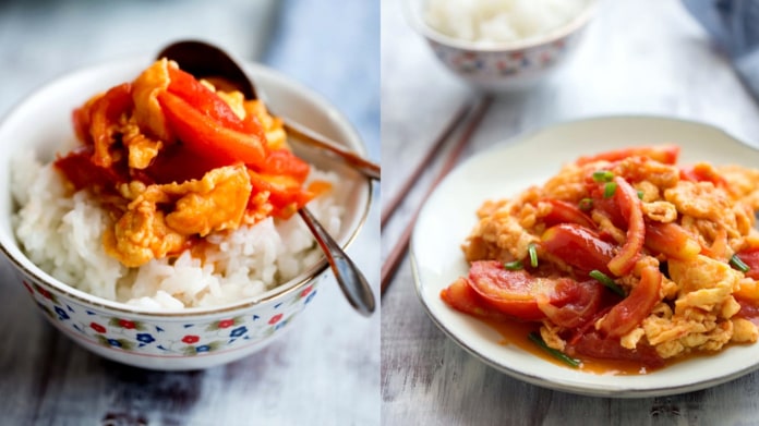 Super rychlá večeře: Stir-fry s vejci a rajčaty Super rychlá večeře: Stir-fry s vejci a rajčaty