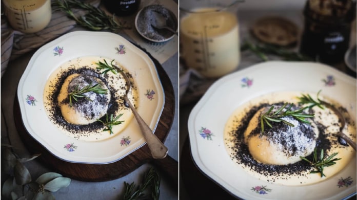 Pařený kynutý knedlík germknödel Pařený kynutý knedlík germknödel