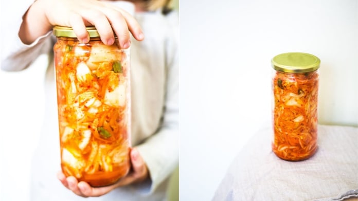 Domácí fermentované kimči Domácí fermentované kimči