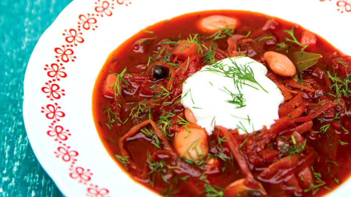 Veganský ukrajinský boršč Veganský ukrajinský boršč