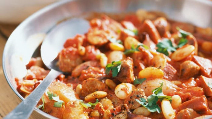 Cassoulet s klobáskami Cassoulet s klobáskami