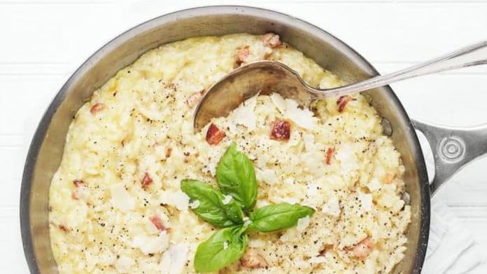 Risotto alla carbonara Risotto alla carbonara