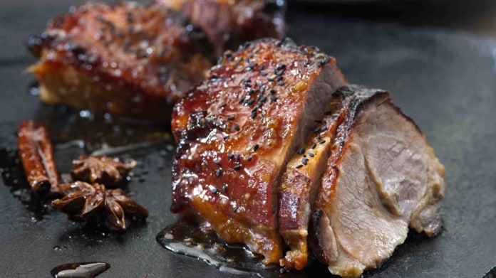 Pečená vepřová krkovice char siu Pečená vepřová krkovice char siu