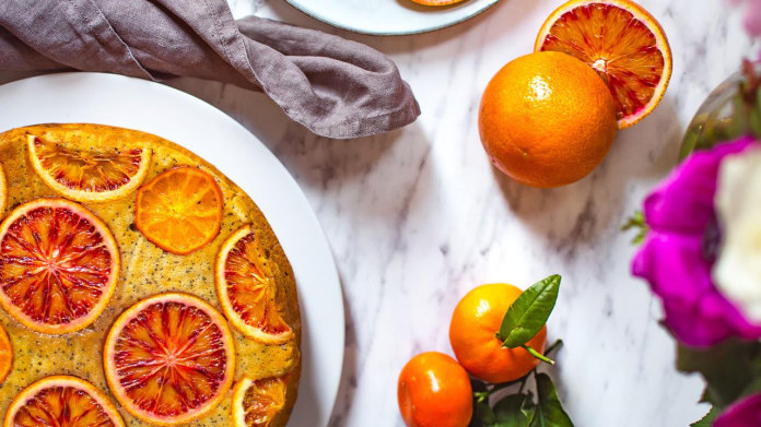 Obrácený citrusový koláč Obrácený citrusový koláč