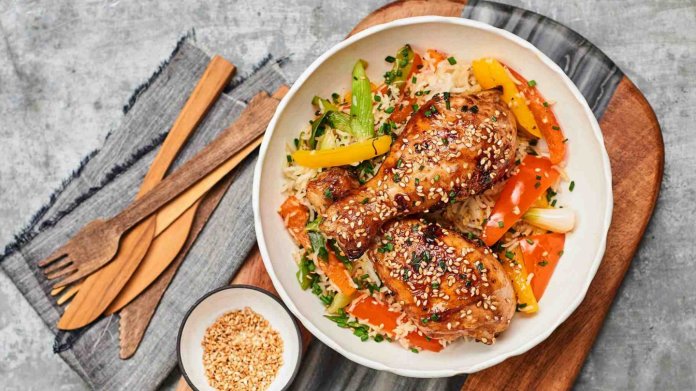 Sezamové kuřecí paličky Teriyaki Sezamové kuřecí paličky Teriyaki